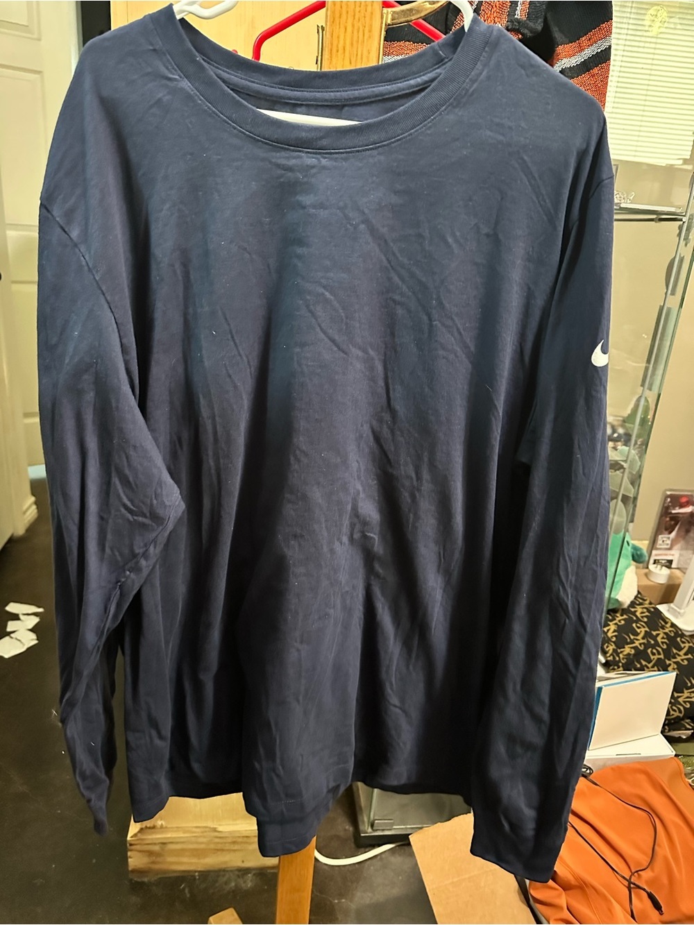 NWOT The Nike Tee Long Sleeve Shirt Navy Blue